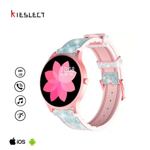 Smartwatch Kieslect LORA Pink Bluetooth 5.2 Resistente al agua