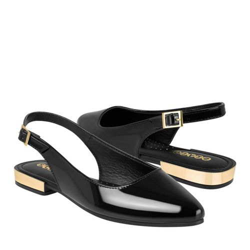 ZAPATOS CASUALES DAMA STYLO 18841 CHAROL NEGRO