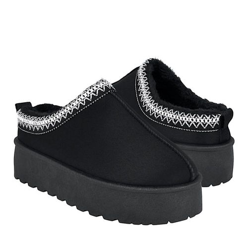 PANTUFLAS DAMA FUROR 26427 TEXTIL NEGRO