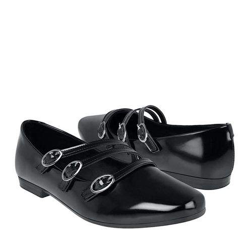 ZAPATOS CASUALES DAMA STYLO 4692 CHAROL NEGRO