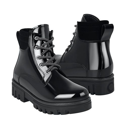 BOTINES CASUALES NIÑA SIENA 12119 CHAROL NEGRO 18-21