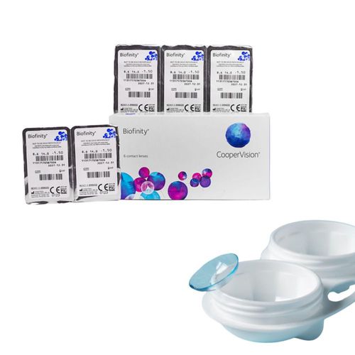 Biofinity Graduación +1.75 Lentes de Contacto Blandos  Coopervision