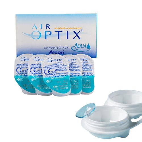 Air Optix Aqua Graduación  -9.50 Lentes De Contacto Blandos Alcon