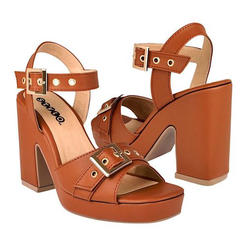 SANDALIAS DAMA STYLO 9023 SIMIPIEL CAFÉ