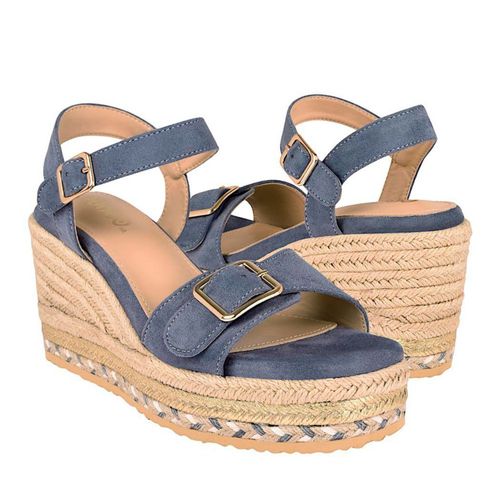 CUÑAS DAMA STYLO 2537071 SUEDE AZUL