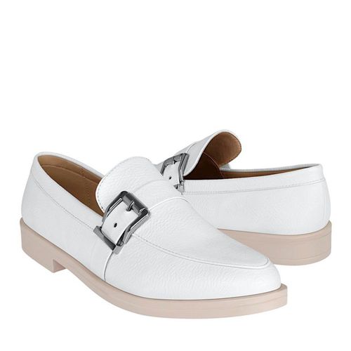 MOCASINES DAMA STYLO DQ-5008 SIMIPIEL BLANCO