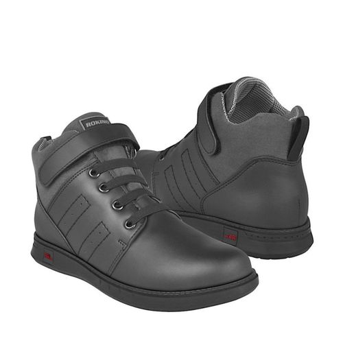 BOTINES CASUALES PARA NIÑO ROKINO 3293 SIMIPIEL NEGRO