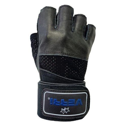 Guantes para Gym Verri con Muñequera color Negro