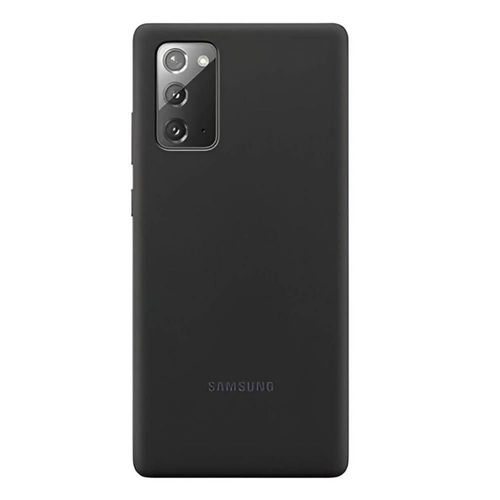 Funda para celular Samsung Galaxy Note 20 Silicon Cover color Negro