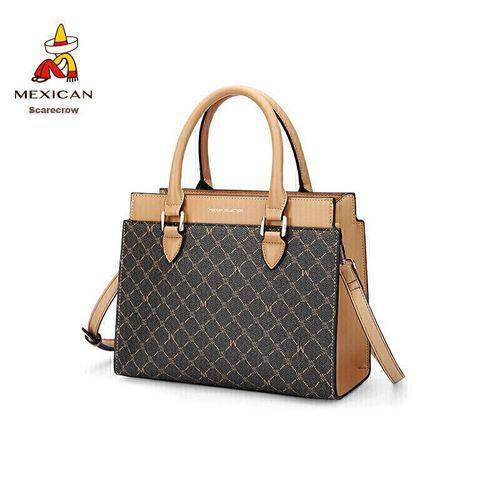 Bolso Scarecrow cruzado de paja marrón oscuro para mujer