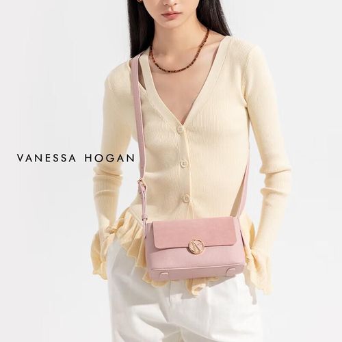 Bolso Cruzado Vanessa Hogan Twig Mini cuero diseño ramas para mujer rosa