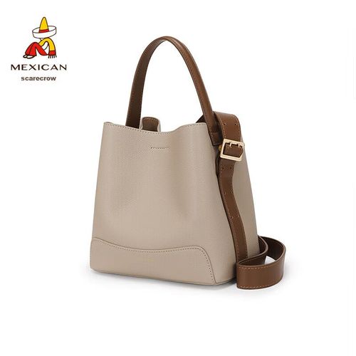 Bolso Scarecrow Cubo de Hombro Caqui para mujer