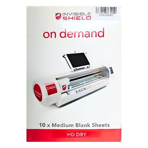 Pliego de mica para celular Zagg tamaño mediano para maquina cortadora