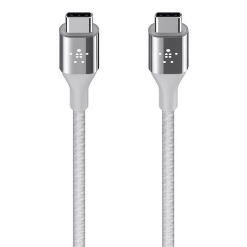 Cable de carga Belkin USB-A a USB-C Duratek Color Plateado de 1.2 m