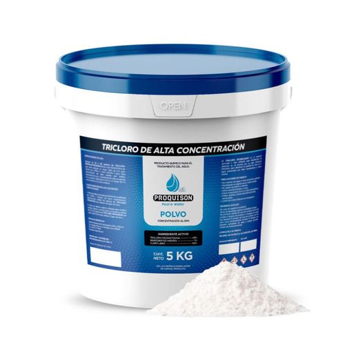 Cloro para alberca en polvo 5 kg Proquison 90% desinfección