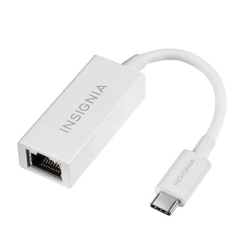 Adaptador USB Tipo-C a Gigabit Ethernet PUCGE8 Insignia color blanco