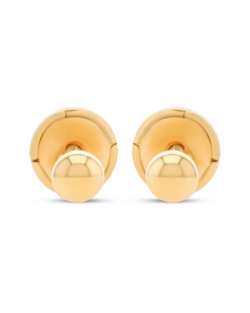 Broqueles De Bola En Oro Amarillo 14K PRB-33-A