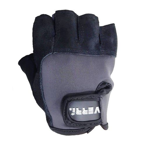 Guantes Para Ciclismo Verri En Gamuza De Res Negro