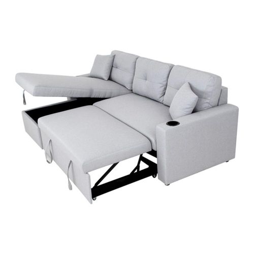 Sofá Cama Con Almacenamiento Easy Living Wayfair Gris Claro