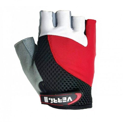 Guantes Ciclismo Grip-Tech Verri color Blanco con Rojo