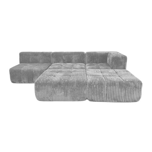 Ilios Innova | Sofá Esquinero Milan en Felpa, Ajustable y Confortable