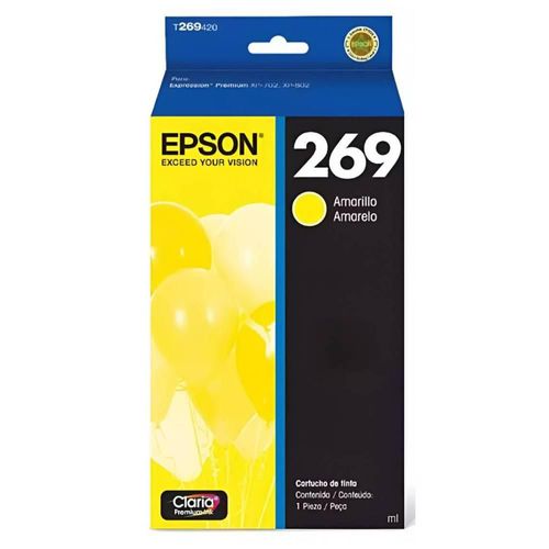 Cartucho de Tinta EPSON 269 Color Amarillo T269420 6 ml 1 pieza