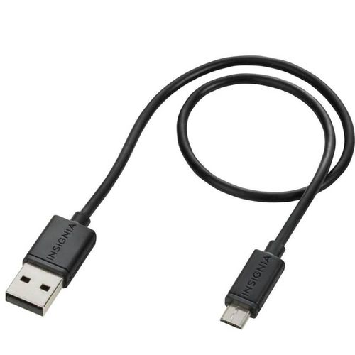 Cable de carga y sincronización micro USB Insignia 30 cm negro