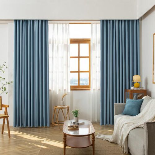 Cortina Blackout Azul 150x200 JD Jingzao