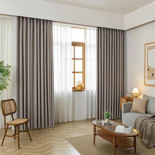 Cortina Opaca MINGJU Gris 250x240cm