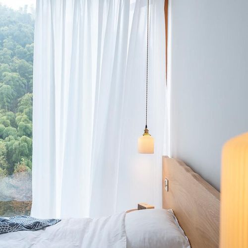 Cortina Sheer JINCHAN Blanca 150x200cm