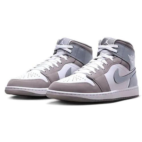 Tenis de baloncesto NIKE AIR JORDAN 1 MID SE Blanco/Gris para hombre