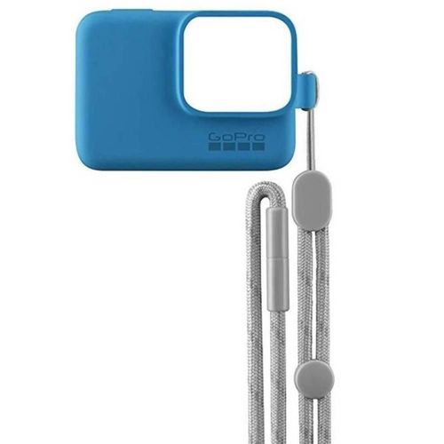 Funda de silicón para GoPro Hero ACSST-003 color azul con correa