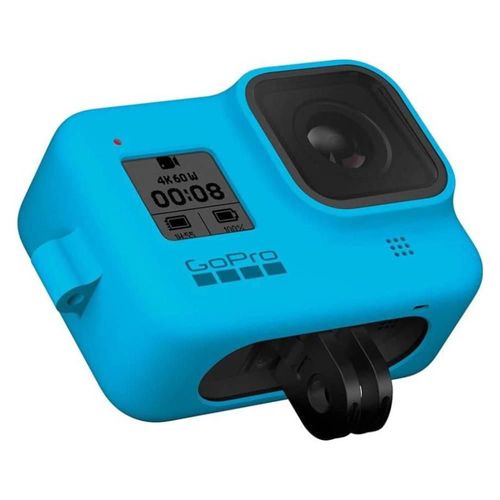 Funda de silicón para GoPro Hero 8 AJSST-003 color azul con correa