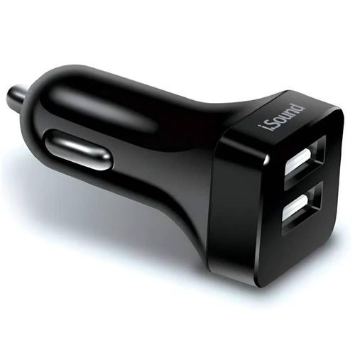Kit cargador de coche iSound adaptador y cable Micro USB negro