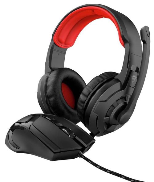 TRUST GXT 785 RAVIUS Set Gaming Mouse + Audífonos Alámbricos