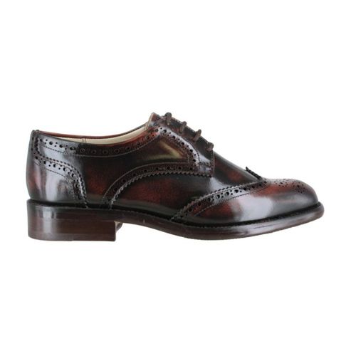 Zapato Vestir Dama Carlo Ronaldi 1028 Camaleón Café Cuero Injerto