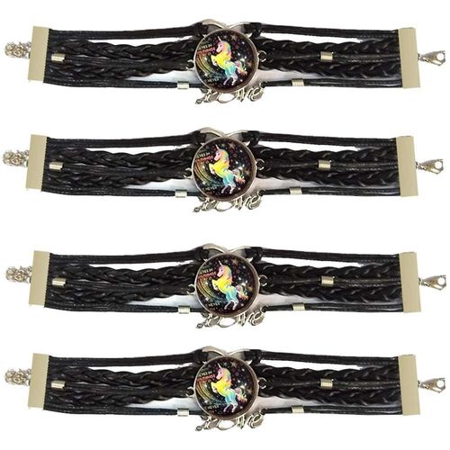 Bonitos Brazaletes Infantiles UnicornBand03 MXUIR-004 Pulseras Trenzadas de Niñas
