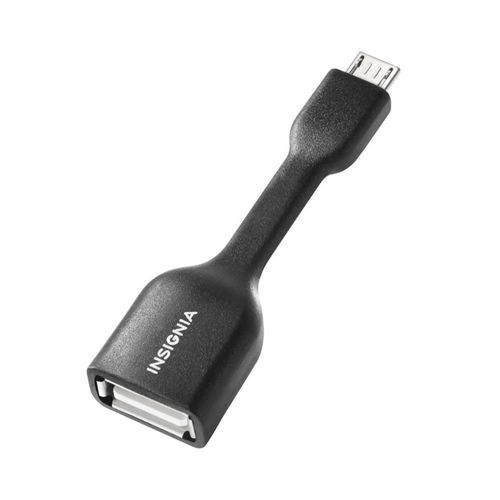 Cable adaptador micro USB a USB tipo A OTG Insignia color negro
