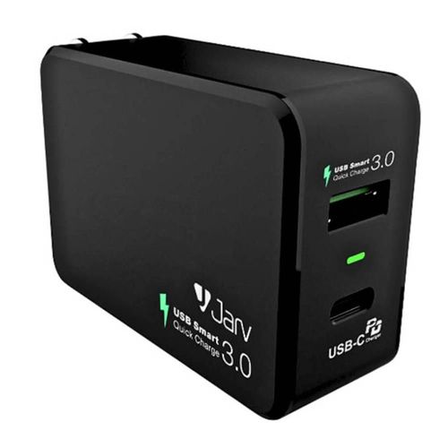 Cargador Jarv Dual USB 33W QC 3.0 Tipo C Carga Rápida y Eficiente