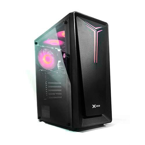 Gabinete Xcase zeus rgb negro cristal m-atx