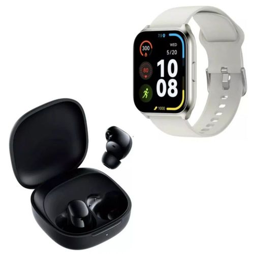 Xiaomi Redmi Buds 6 Play NEGRO + Smartwatch Filwans GTS Mini BLANCO
