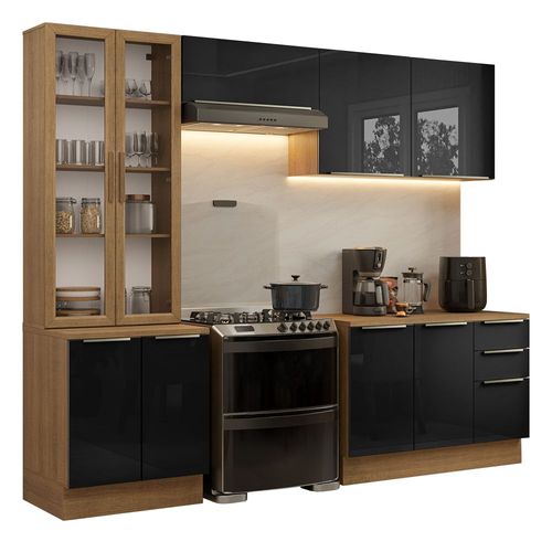 Cocina Integral Completa Armario de Vidrio Madesa Lux MN 02