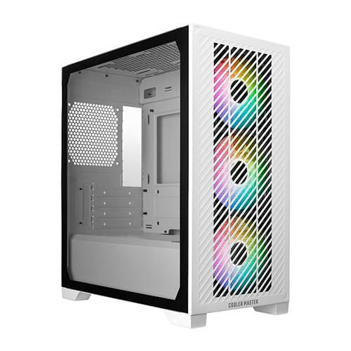 Gabinete Cooler master elite 301 argb m-atx blanco