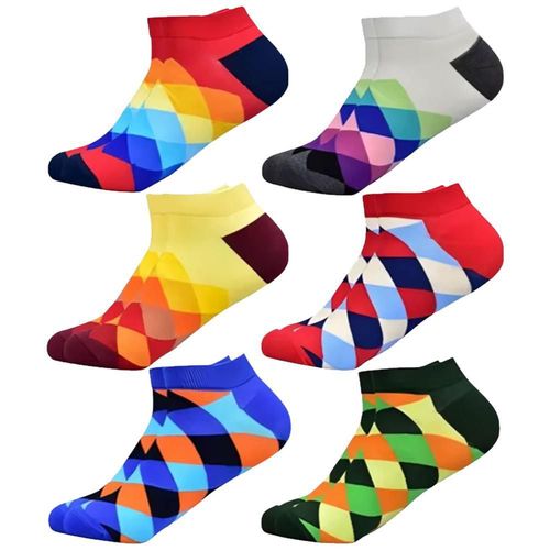 Calcetas cómodas GeoColors02 MXROG-001 Calcetas de formas