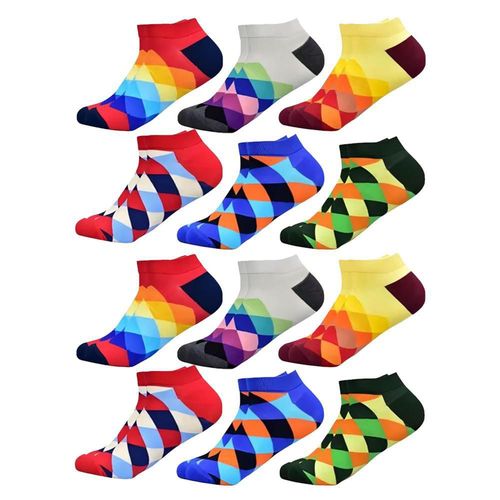 Calcetas cómodas GeoColors02 MXROG-002 Calcetas de formas