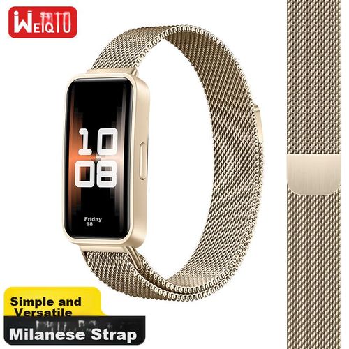 Pulsera de reloj magnética Weiqiantu Acero Inoxidable Dorado