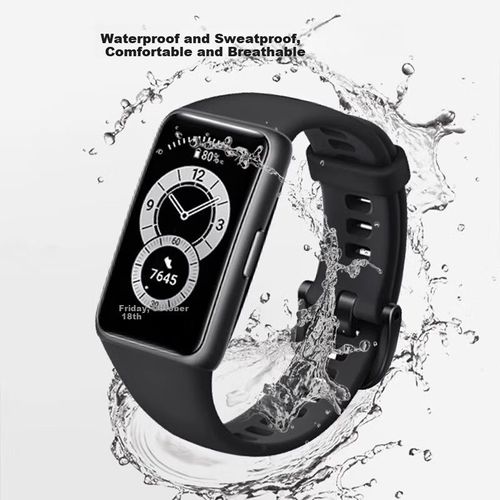 Correa de silicona Xuanyi para Huawei Band 6/6 Pro y Honor Band 7 Negro