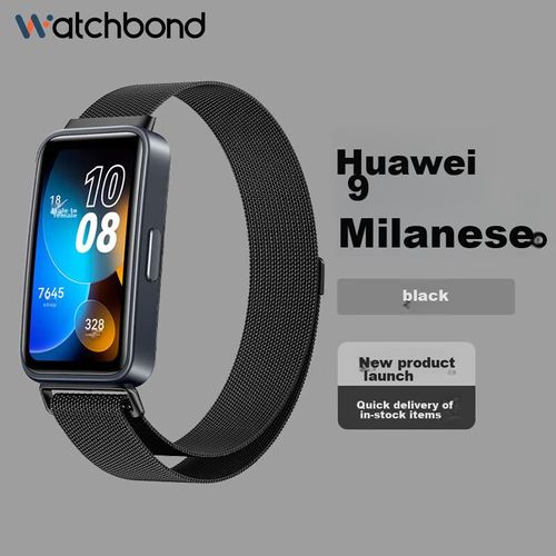 Correa de reloj inteligente Watchbond Metal Magnética para Huawei Band 8/9/10