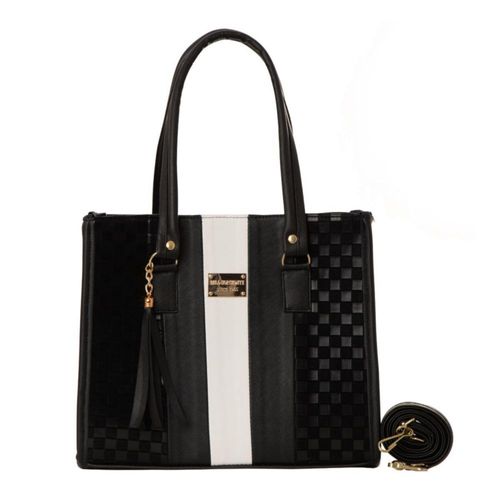 Bolsa para mujer FANA Camila Color Ajedrez Negro Preciosa M3880