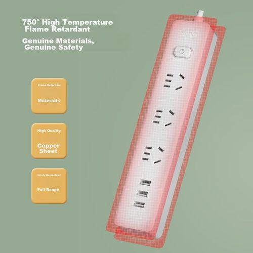 Multicontacto 3 Salidas Philips C SPB4330WA 1.8m